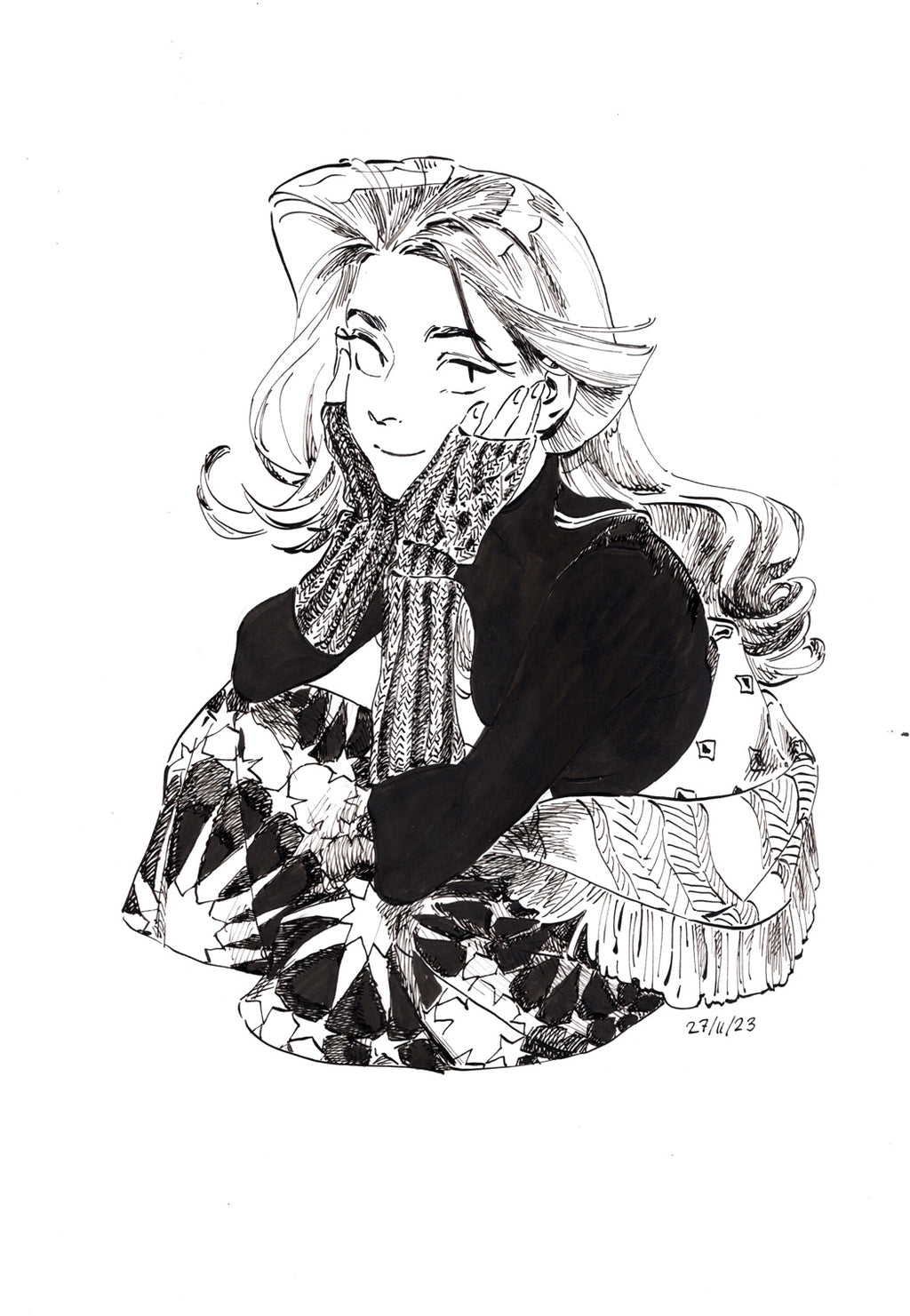 Original ink drawing - Day 24