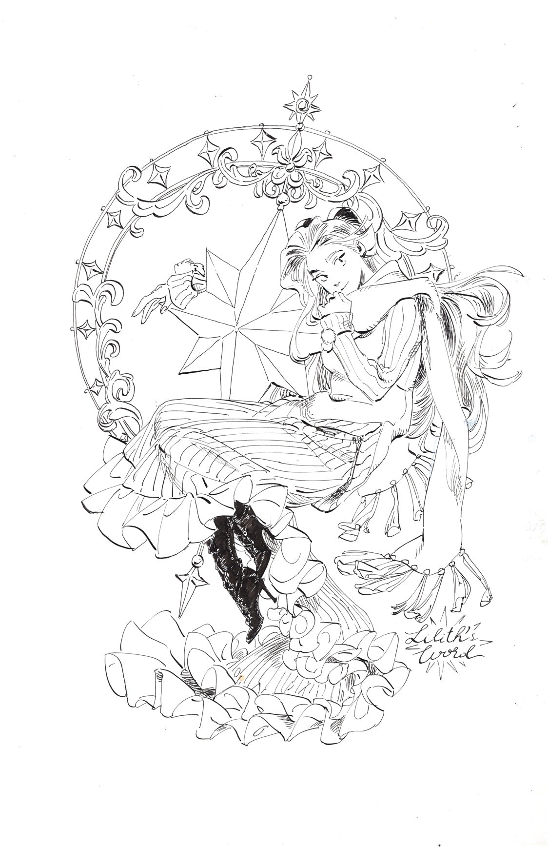 Original ink drawing - Day 25