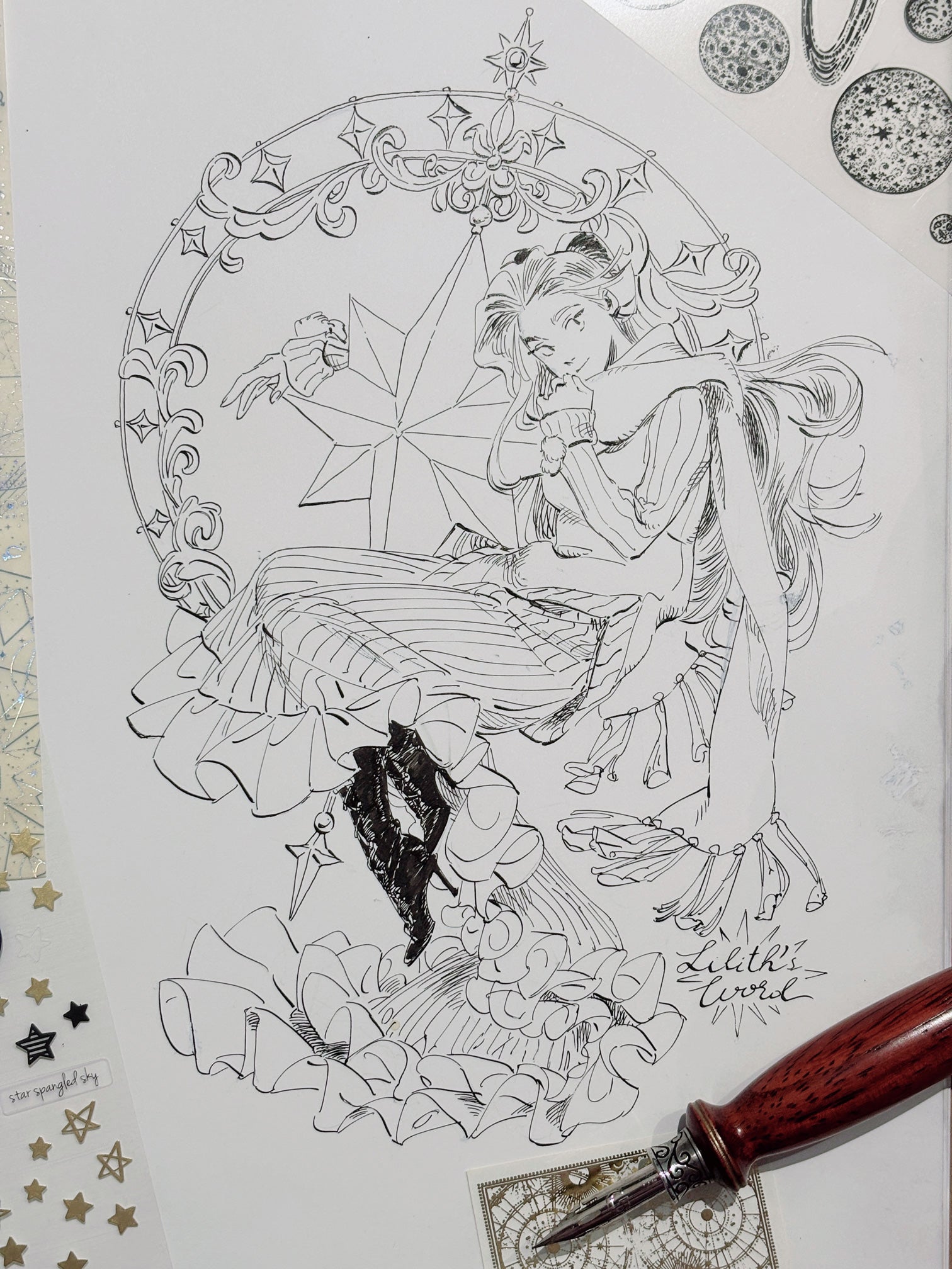 Original ink drawing - Day 25