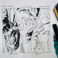 Original ink drawing - Day 12, hands