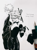 Original ink drawing - Day 21 (formal)