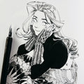 Original ink drawing - Day 24