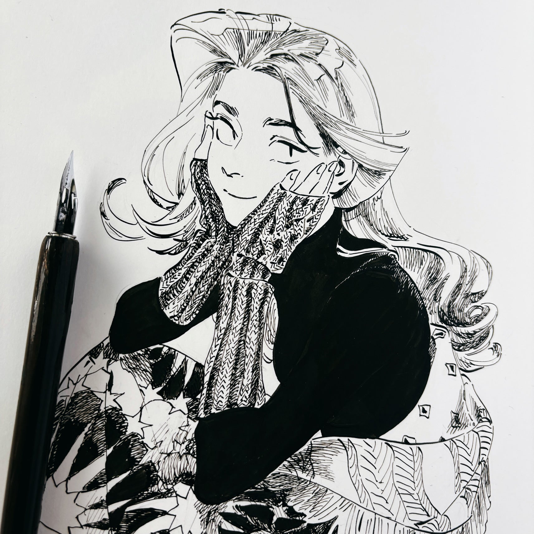 Original ink drawing - Day 24