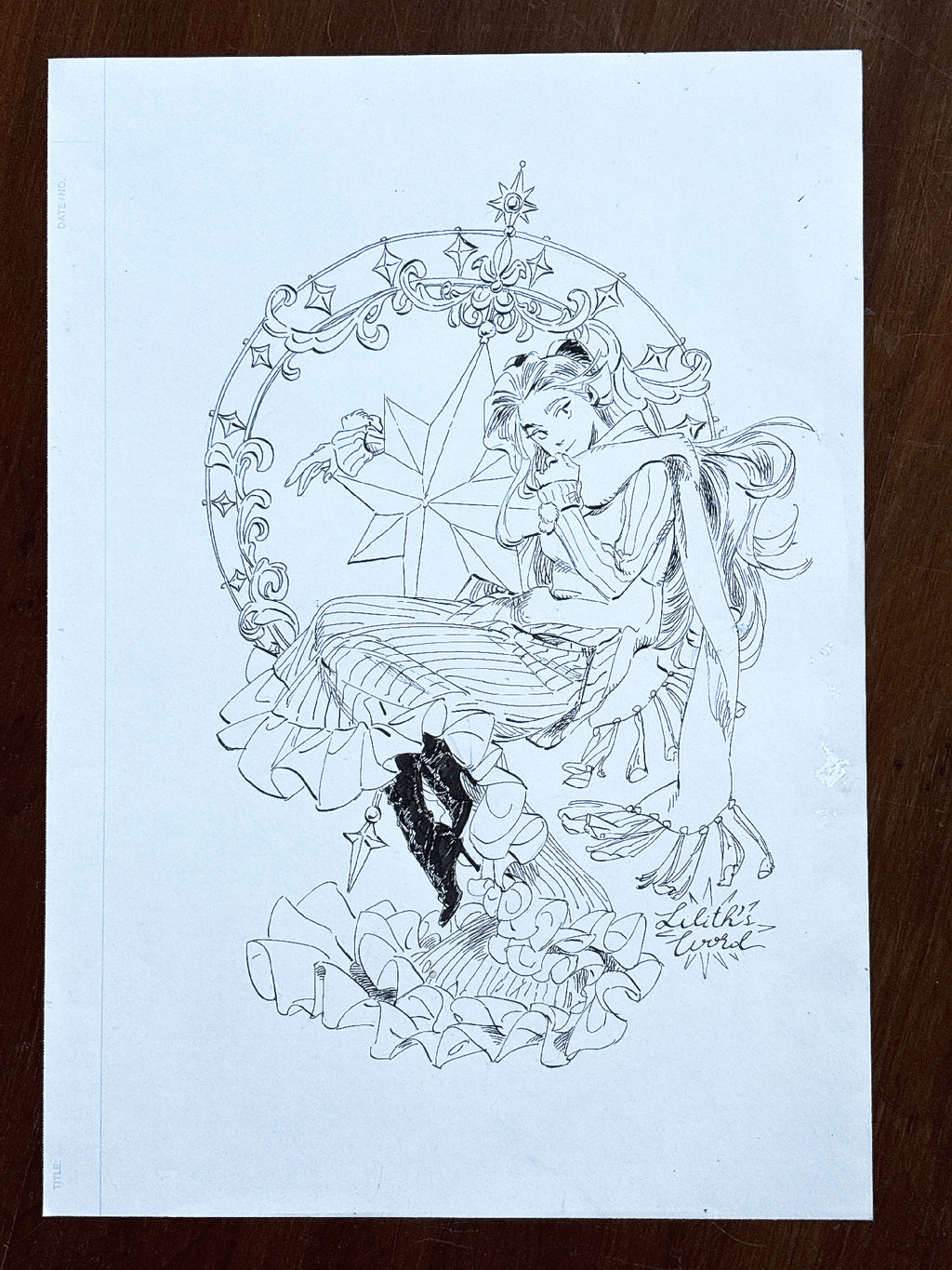 Original ink drawing - Day 25